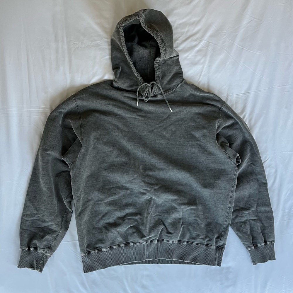 Cole Buxton Washed Warm Up Hoodie Grey Size XL